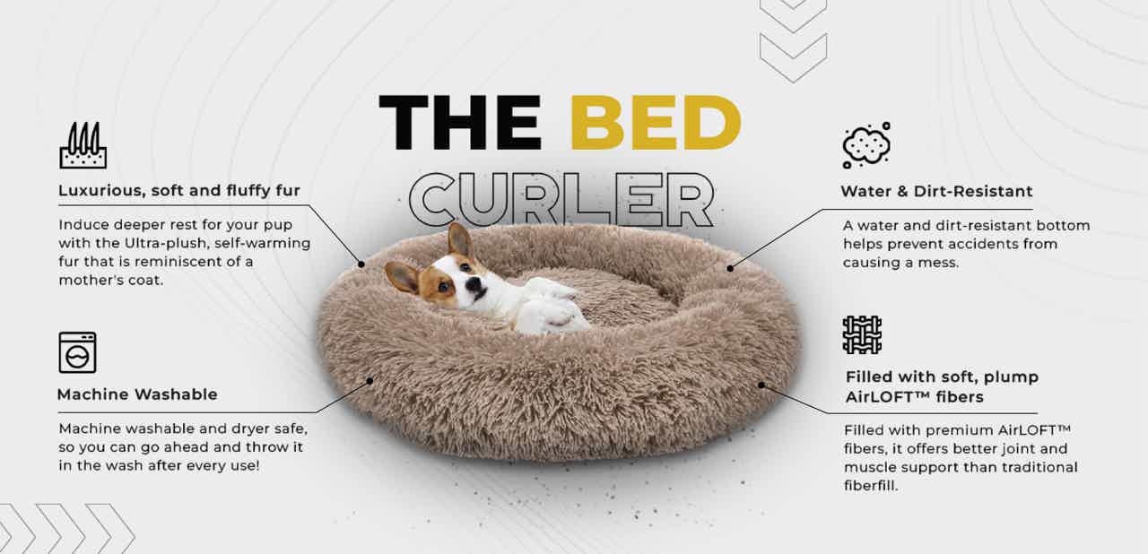 Calming Donut Dog Bed PetBelong